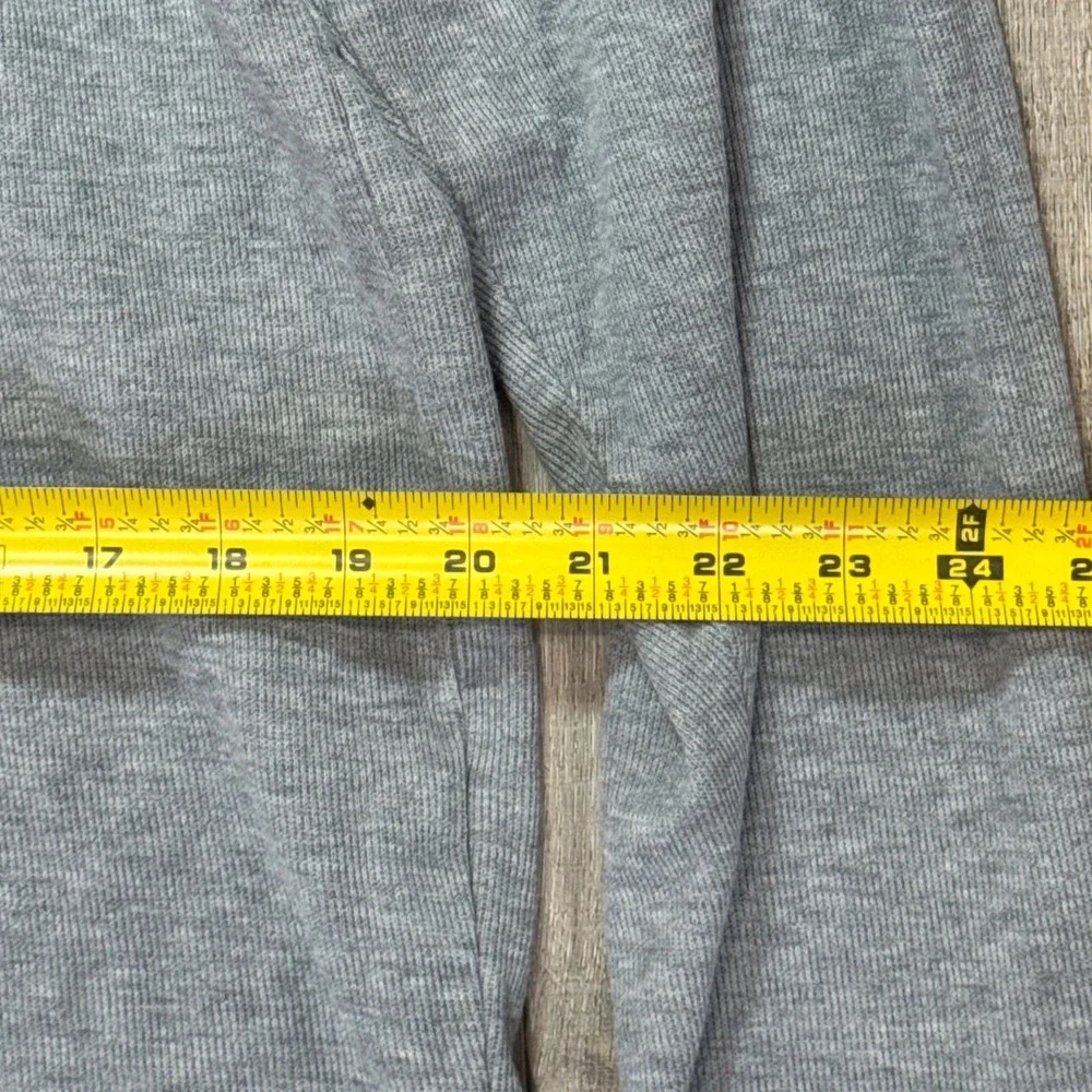 Y2K Old Navy Mens XL Thermal Quarter Zip Heather Grey